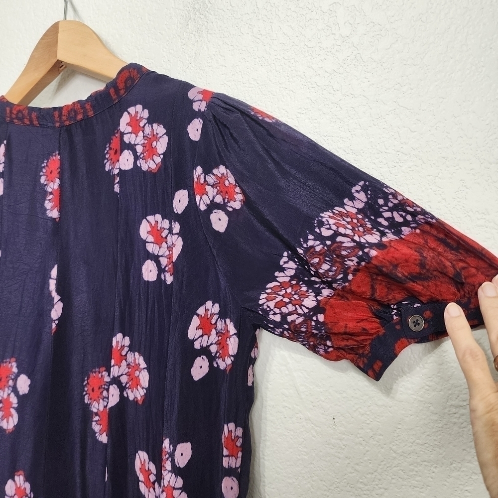 Sea Tie Dye Boho Coastal Cowgirl Dress Size 2 - Picture 4 of 11